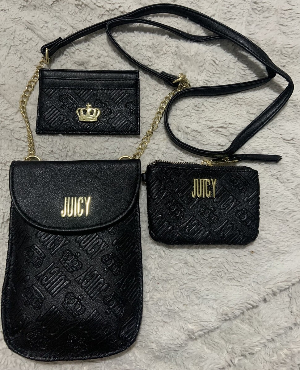 Juicy Couture cell phone crossbody/card Case/coin pouch 3pc Juicy Couture cell phone crossbody/card Case/coin pouch 3pc