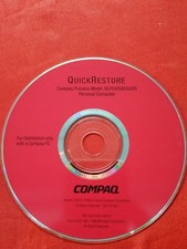 OEM Genuine Compaq Presario Model 5670 6590 6595 Quick Restore Disk Set
