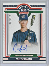 Colt Springall 2022 Panini USA Stars & Stripes Autograph #311/399