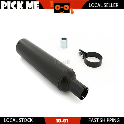 Steel 2 Stroke Black Exhaust Muffler For Tomos Scooter Bullet 2000