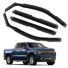 in Channel Window Rain Guards for 2019-2025 Chevy Silverado/GMC Sierra 1500 C...