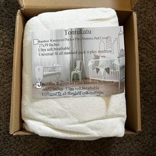 Mattress Crib Bamboo Protector Waterproof Pack Baby Cover Pad Quilted Organic