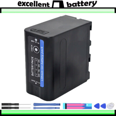 For Sony NP-F980 7.4V 10000mAh Extra Large Rechargeable Li-Ion Battery