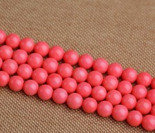 Wholesale 4/6/8mm Natural Pink Coral Gemstone Round Loose Beads 15'' Strand