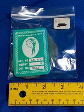 Nuevo de Lote Antiguo Retro Años 70 Gris Alta Calidad Peluca Patillas Falsas De Colección Disfraz de Elvis Halloween