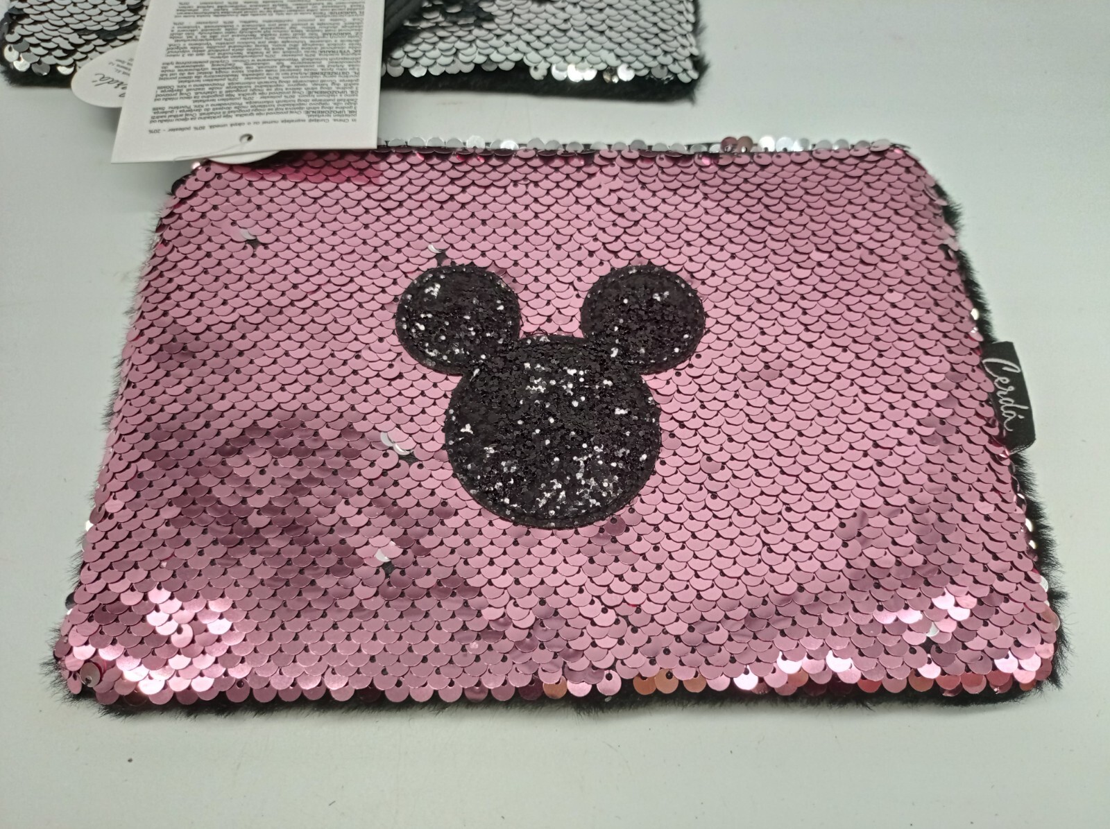 Thumbnail - 2 Kleine Tasche Kulturtasche ♥️ Disney Mickey Mouse Rosa & Silber