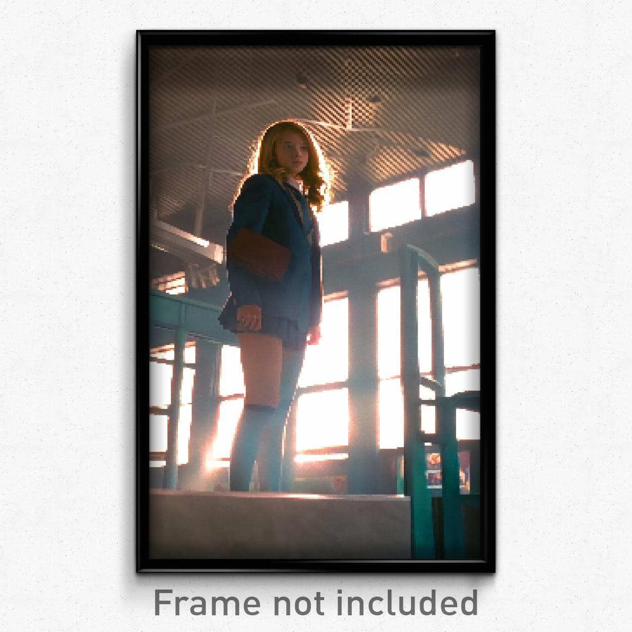 Pixel Art Poster - Marvelous High School (8 Bit Psychedelic Video Game Print)