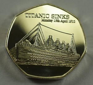 Details About Rms Titanic Sinks 1912 Newspaper Collectors Token Medal Fine Silver White Star