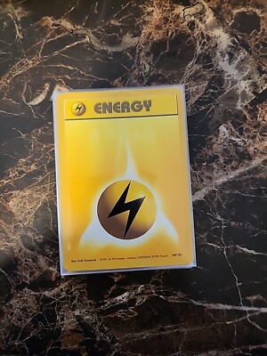 LIGHTNING ENERGY -100/102 - Base Set - Pokémon Card - LP (L1A1)