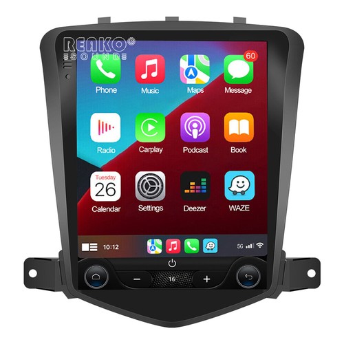 9.7'' Carplay Car Stereo AM Radio DSP GPS 4G Lte For Chevrolet Cruze 2008-2012 - Picture 2 of 22