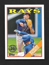 2023 Topps Series 1 WANDER FRANCO 1988 Topps Baseball -TAMPA BAY RAYS- #T88-46