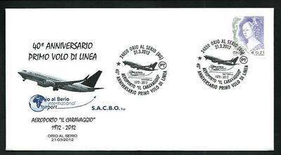 Italy Republic - Orio Al Serio (Bergamo): Anniversary 1st scheduled flight