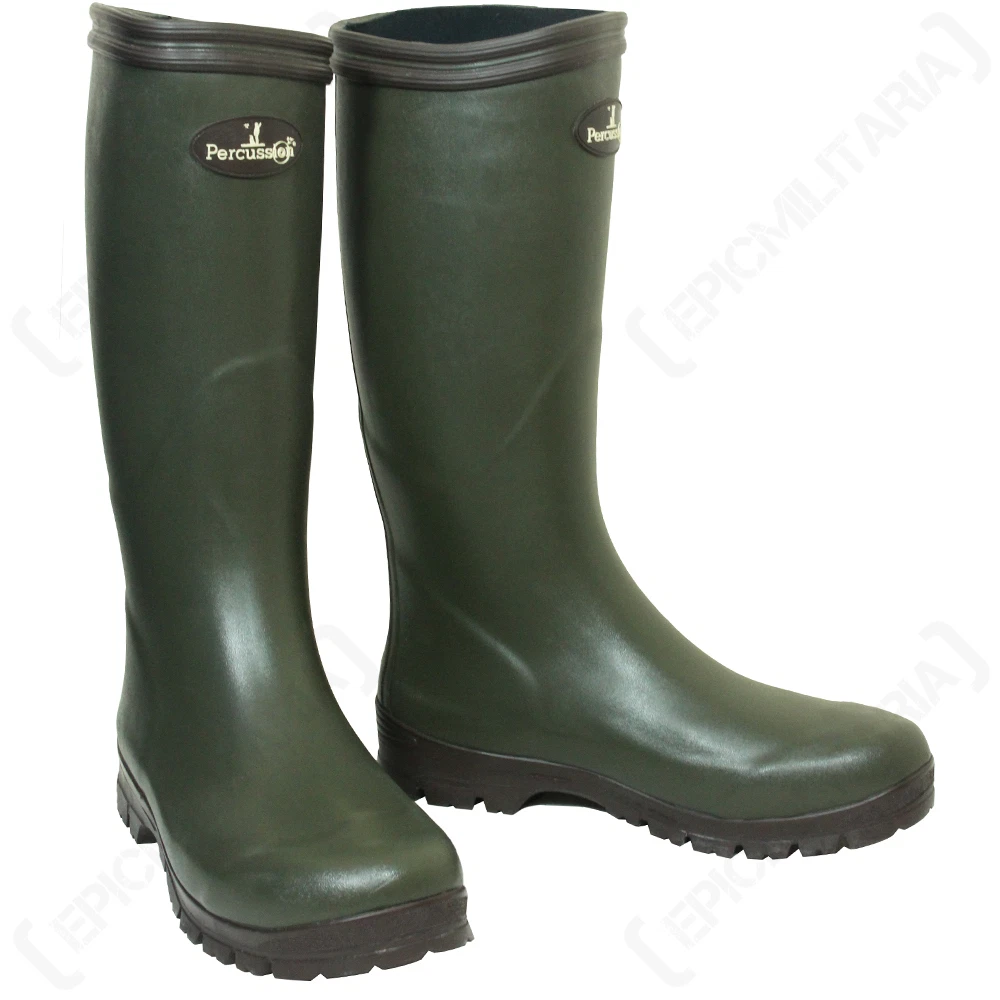 PERCUSSION JERSEY HUNTING WELLINGTON BOOTS - Wellies Farming Walking Fishing