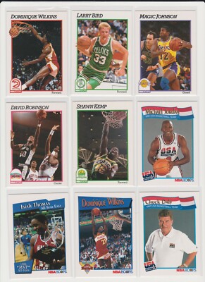 1991-92 Hoops Basketball NM you pick base stars RC rookie inserts McDonalds HOF
