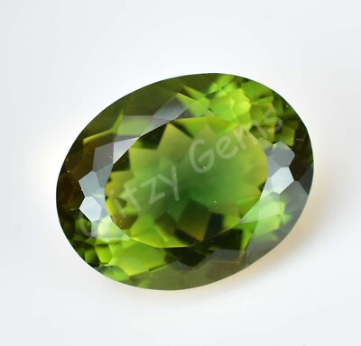 Natural Bi-Color (Yellow & Green) Tourmaline 10.15 Ct Oval Certified Gemstone