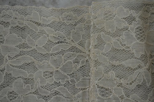 2,6 metros [1,85+75cm] VINTAGE 1920 Ancho Color Marfil Encaje Floral Borde 78mm W - Imagen 3 de 4