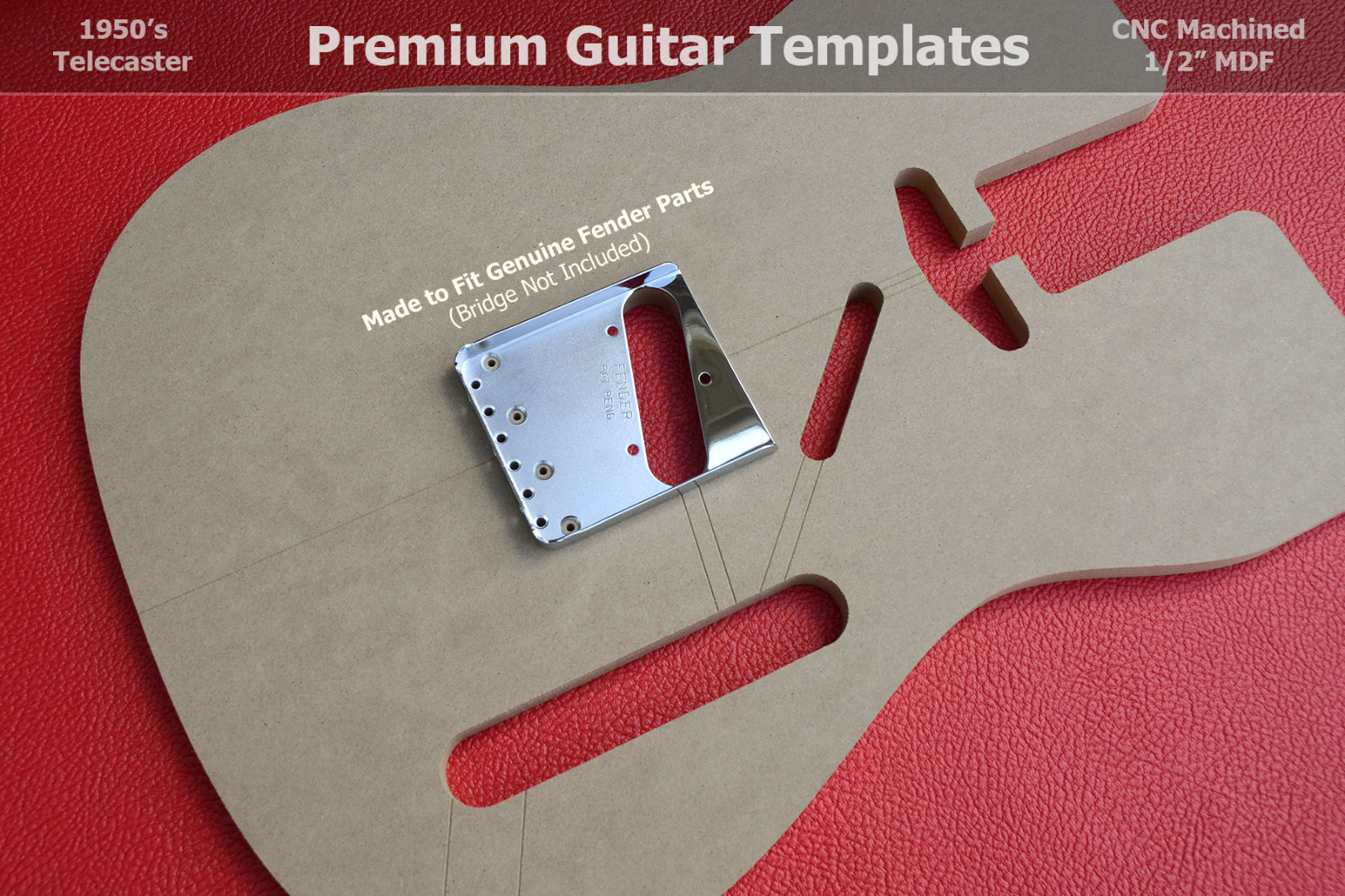 Telecaster Guitar Router Template Set Body wVintage Router Hump CNC 1/2 ...
