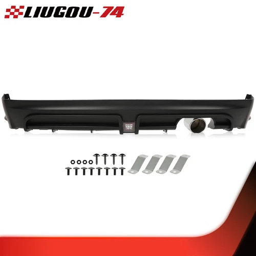 Fit For 2006-2011 Honda Civic 4dr Air Dam Chin Diffuser Mugen Rear Bumper Lip