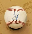 Autographed Baseball game used LUIS LARA Milwaukee Brewers