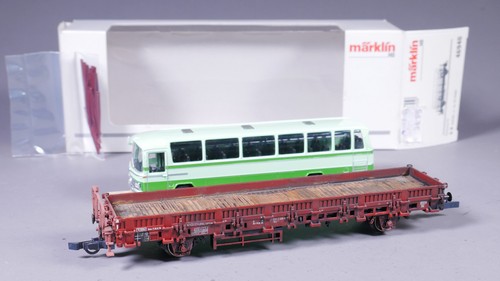 H0 DC Märklin 46940 Rungenwagen Kbs 443 Omnibustransport DB in OVP #MT_238 | Zustand: Gebraucht