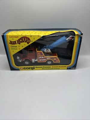 CORGI 1163 JEAN RICHARD CIRCUS HUMAN CANNONBALL NEW + TRUCK FAST SHIPPING