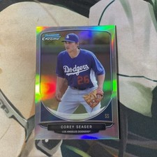 2013 BOWMAN DP. CHROME  COREY SEAGER  BASEBALL RC REFRACTOR NM MINT