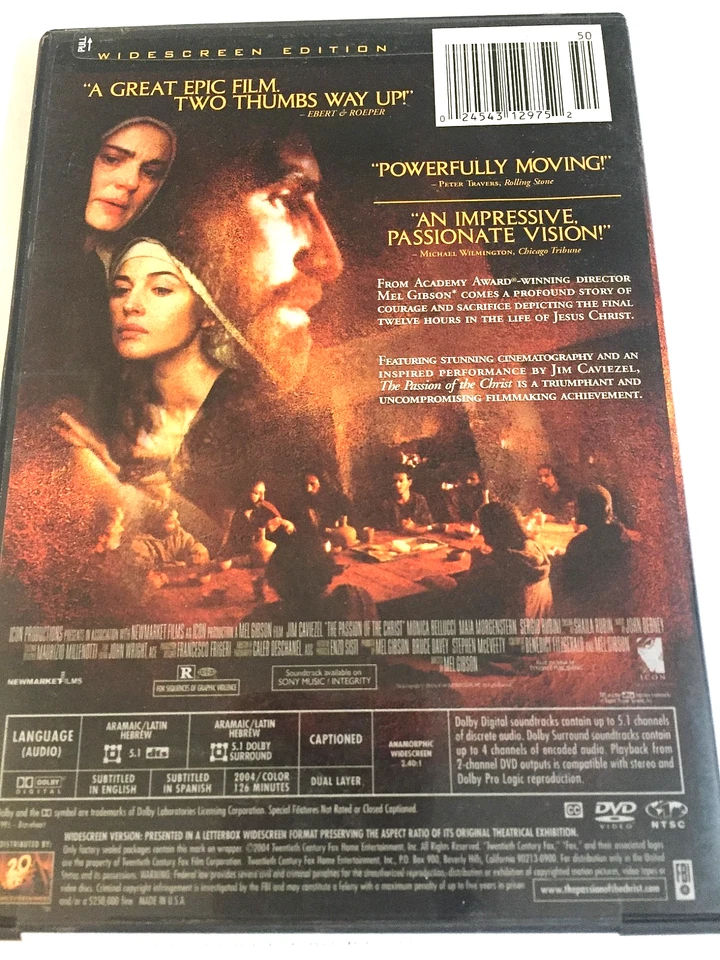 The Passion of the Christ DVD / Ships Same Day with Tracking - Image 2 of 3