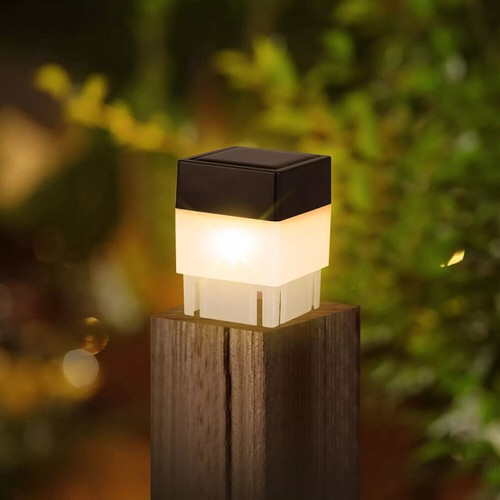 1X Solar Pillar Lamp Waterproof Outdoor Post Cap Light LED Fence Street Lighting - Foto 26 di 26
