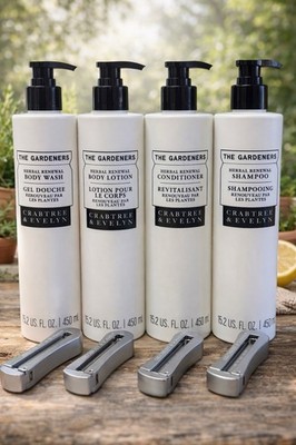 Crabtree & Evelyn The Gardeners  Shampoo Conditioner Body Wash Lotion 4brackets