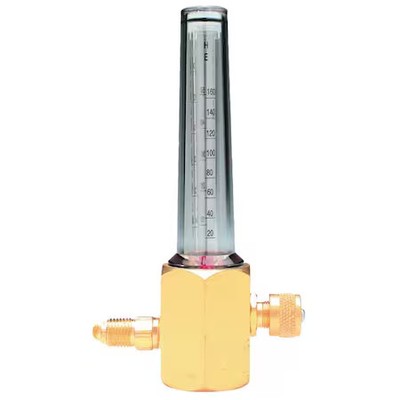 Miller Electric H2231a Flowmeter, Argon, Carbon Dioxide, Helium, Single Stage,