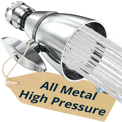 #ad HammerHead Showers® Solid Metal 2 Inch High Pressure Shower Heads CHROME 2.5 GPM $46.89