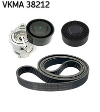 SKF Keilrippenriemensatz VKMA 38212 für BMW 3er Touring E91 E90 E92 1er E87 E93