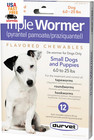 12-Pack Triple Wormer Tablets for Puppies and Small Dogs