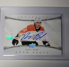 Upper Deck 2024-25 Artifacts Auto Facts Bobby Brink AF-BB Flyers Autographed