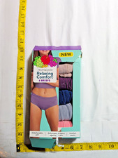 Fruit Of The Loom Relaxing Comfort 6 Briefs Size 7/L Women  s NIB Free Shipping 