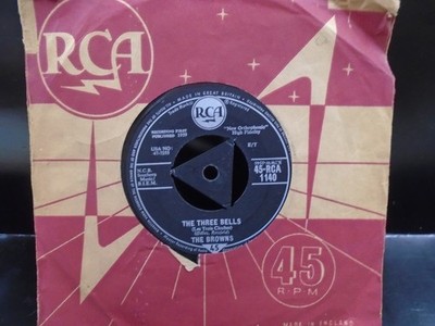 THE BROWNS'' THE THREE BELLS ''[ Or.TRI CTR UK RCA EX+ COND. IN Or. SL.