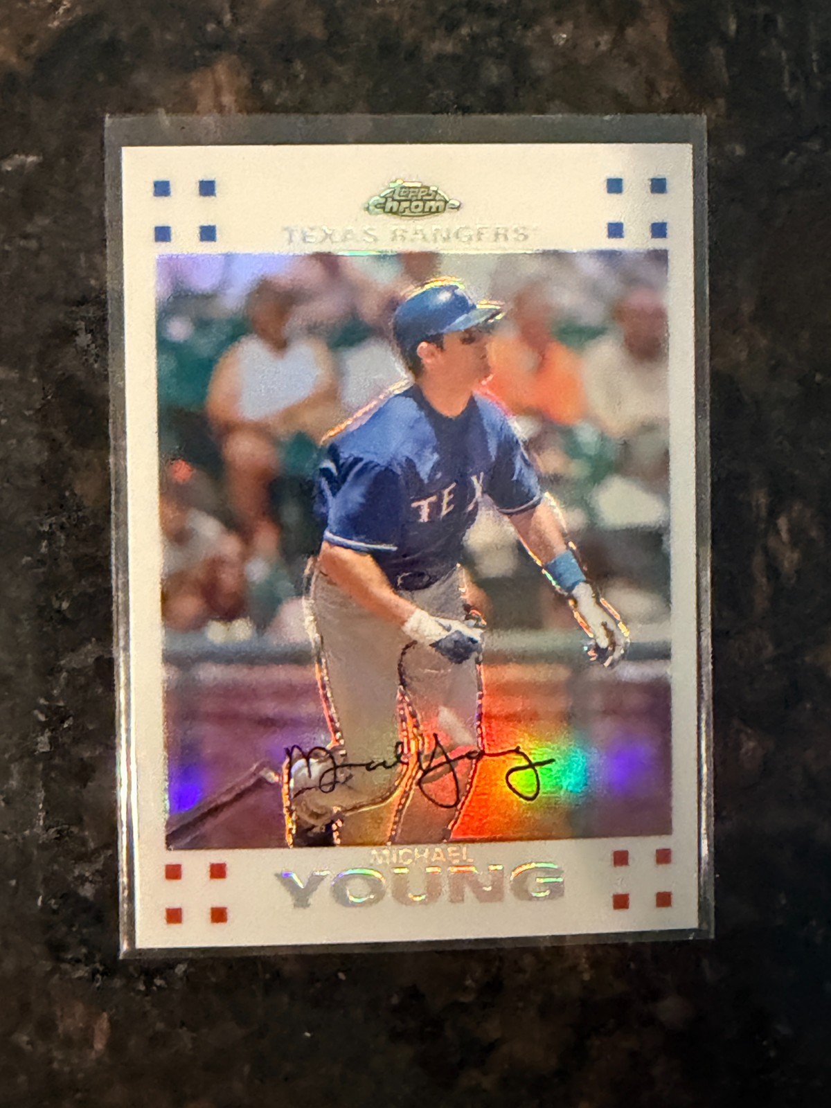 2007 Topps Chrome WHITE REFRACTOR Rangers MICHAEL YOUNG #201/660