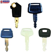 5 KEY PLANT EXCAVATOR EQUIPMENT KEY SET FOR CAT HITACHI KOBELCO KOMATSU KUBOTA