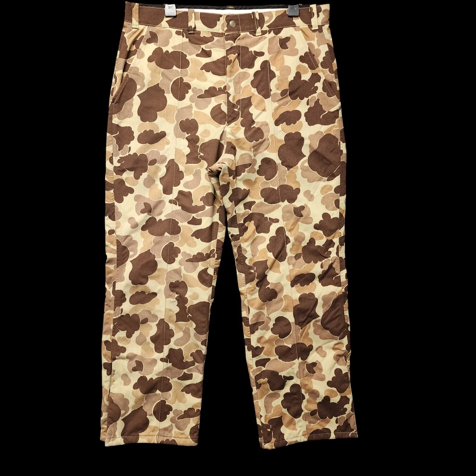 Vintage Cabelas Gore-Tex Hunting Pants Men 36 (Fits 35x29) Duck Camo Made in USA
