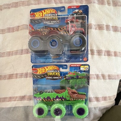 Hot Wheels Monster Trucks Big Rigs Diecast 1:64 Lot of 2 NEW