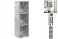 Regal Badezimmer-Wandschrank Mit Regal Betongrau 20X16X62,5 Cm