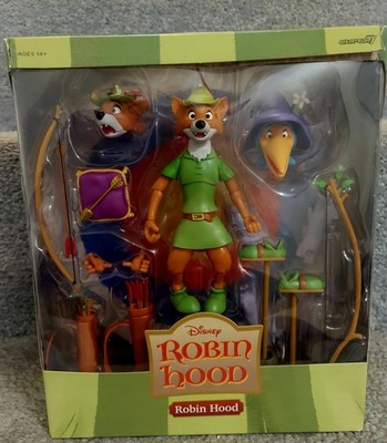 Super7 Disney  Robin Hood & Costume Action Figure (Missing 2 Accessories) 7'' Tal