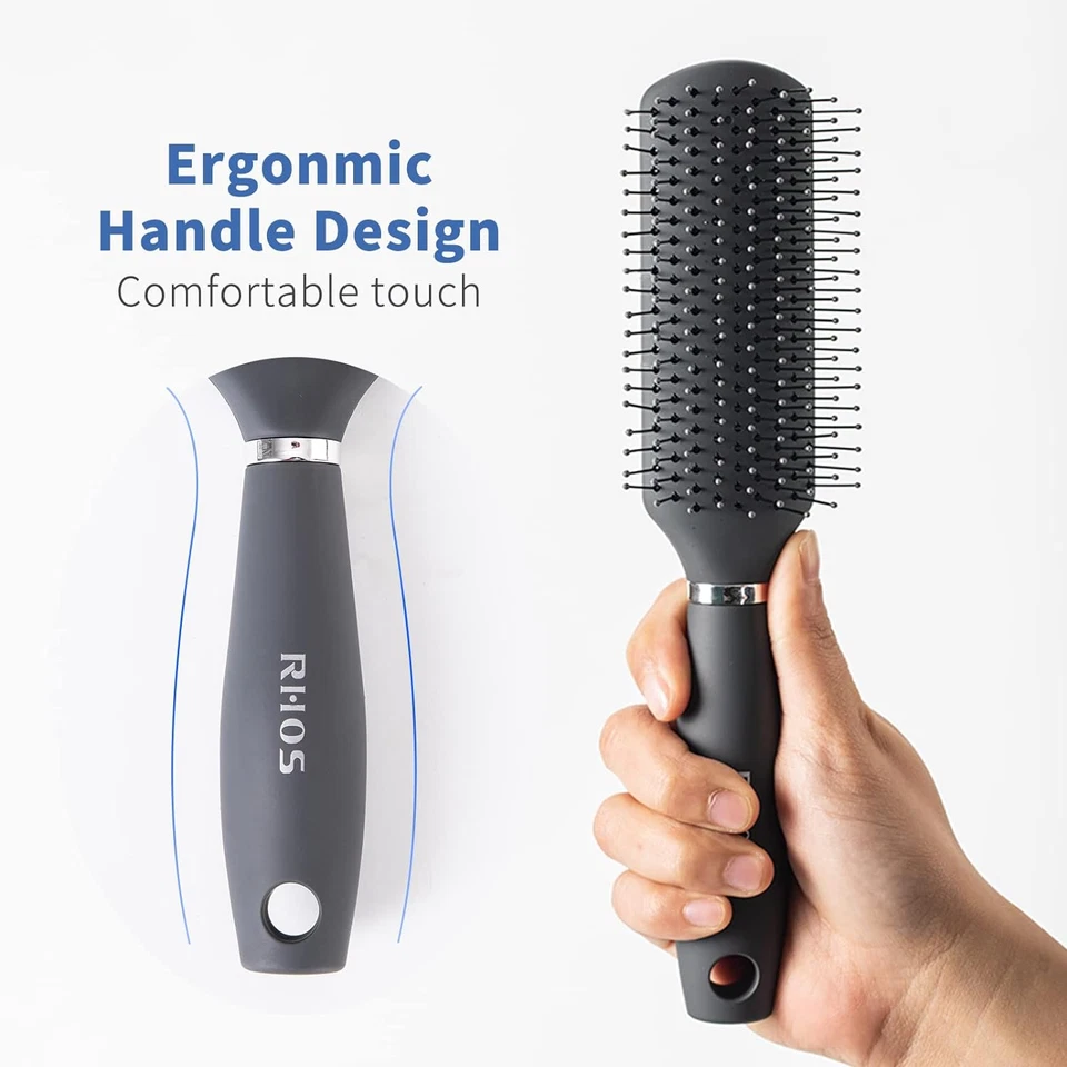 Hair Brush for Men - Detangler Hair Brush for Styling/Massage - Nylon Bristles f - Image 3 of 4