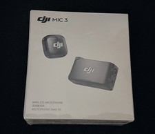 DJI Mic 3 1 TX  1 RX Mini Wireless Microphone System Black - Brand New 