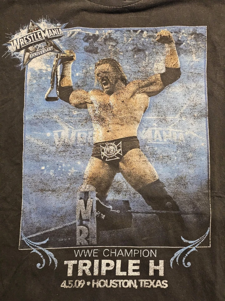 Camiseta Wrestlemania 25 Aniversario Con Triple H Talla XL Foto 4 de 4