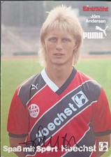 Original Autogramm Fu&szlig;ball J&ouml;rn Andersen Eintracht Frankfurt