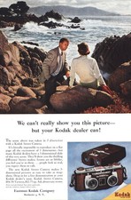1956 Kodak Camera: We Can't Really Show This Picture Vintage Print Ad