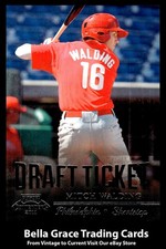 2011 Playoff Contenders Mitch Walding #DT65 Philadelphia Phillies Draft Ticket 