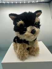 Miyoni Tots By Aurora Yorkie Terrier Dog Black Tan Color 2021 10" Plush Puppy