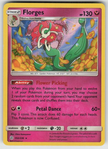 Holo Florges 152/236 Rare Cosmic Eclipse Near Mint